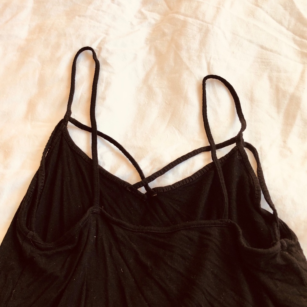 American Eagle Black Strappy Tank Top